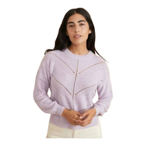 Marine layer Olivia Lavender Heather Cashmere Blend Sweater - Picture 1 of 14